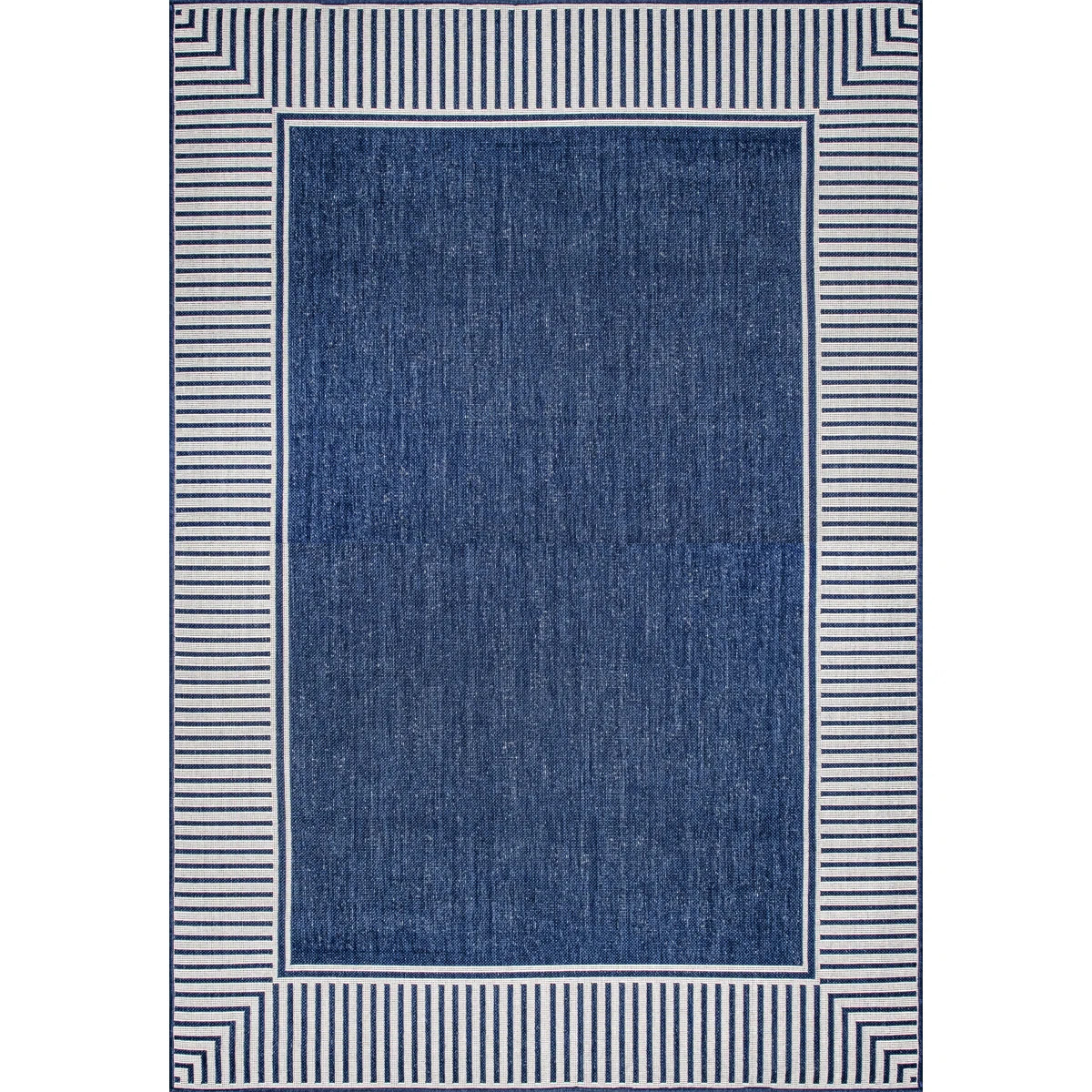 Alegre Bordered Power Loomed Tan Indoor/Outdoor Rug | Wayfair North America