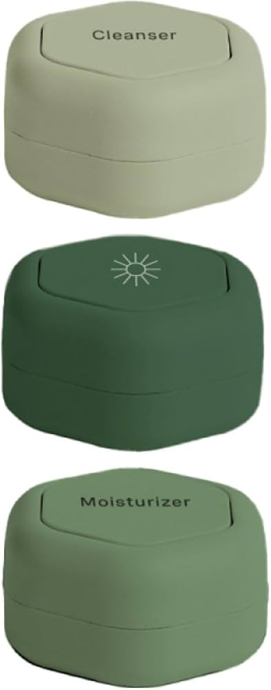 Cadence Travel Containers - Skincare Set - Magnetic Travel Capsules - For Facial Cleanser, Moistu... | Amazon (US)