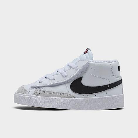 Nike Kids Toddler Blazer Mid '77 Casual Shoes in White/Black/Team Orange Size: 2.0 | Finish Line (US)