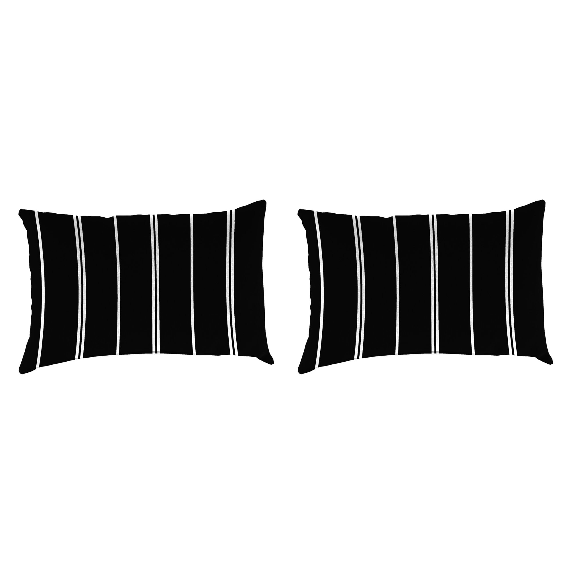 Jordan Manufacturing Outdoor Lumbar Accessory Throw Pillows, Set of 2- PURSUIT STRIPE SHADOW | Walmart (US)