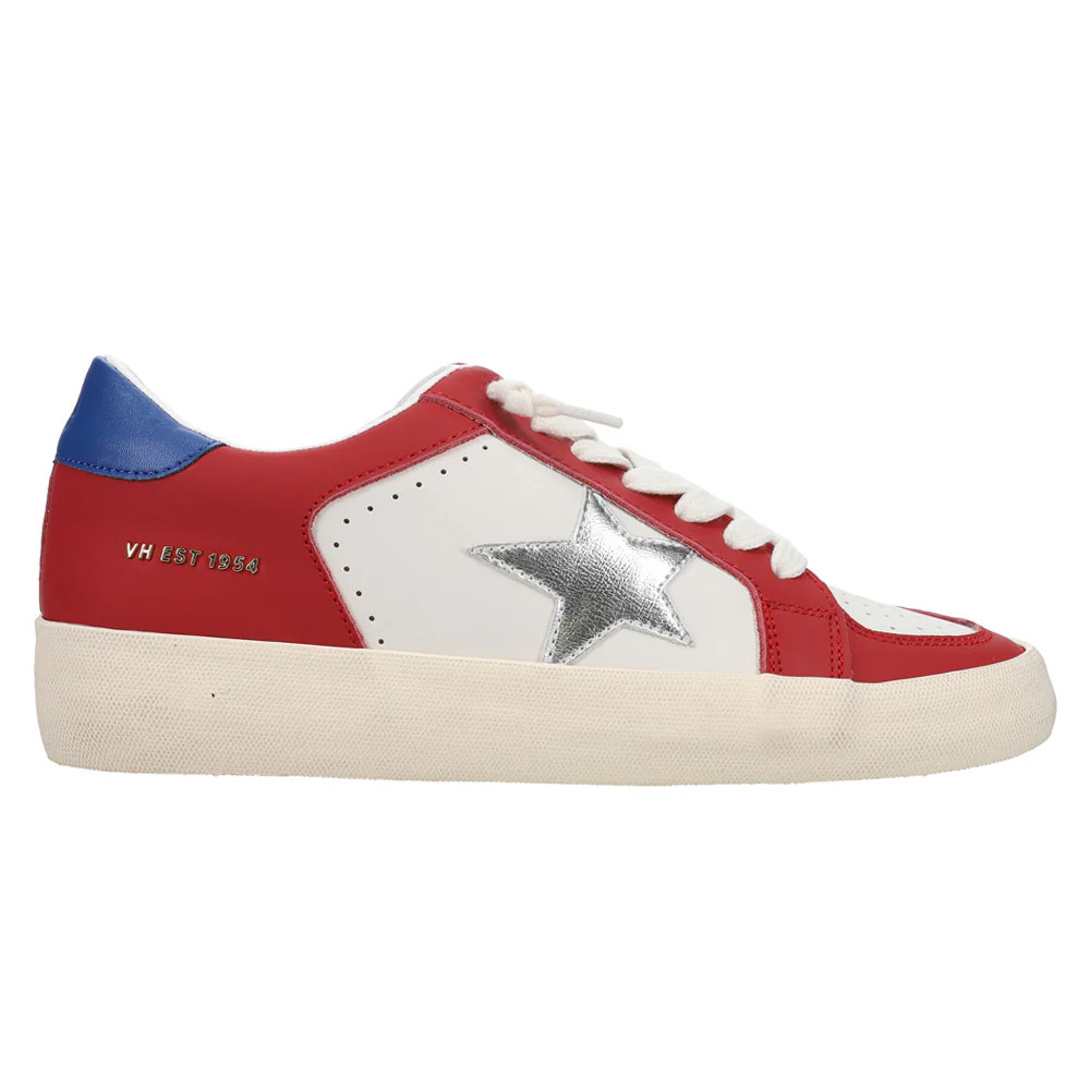 Shop Blue, Red Womens Vintage Havana Reflex Metallic Slip On Sneakers | Shoebacca