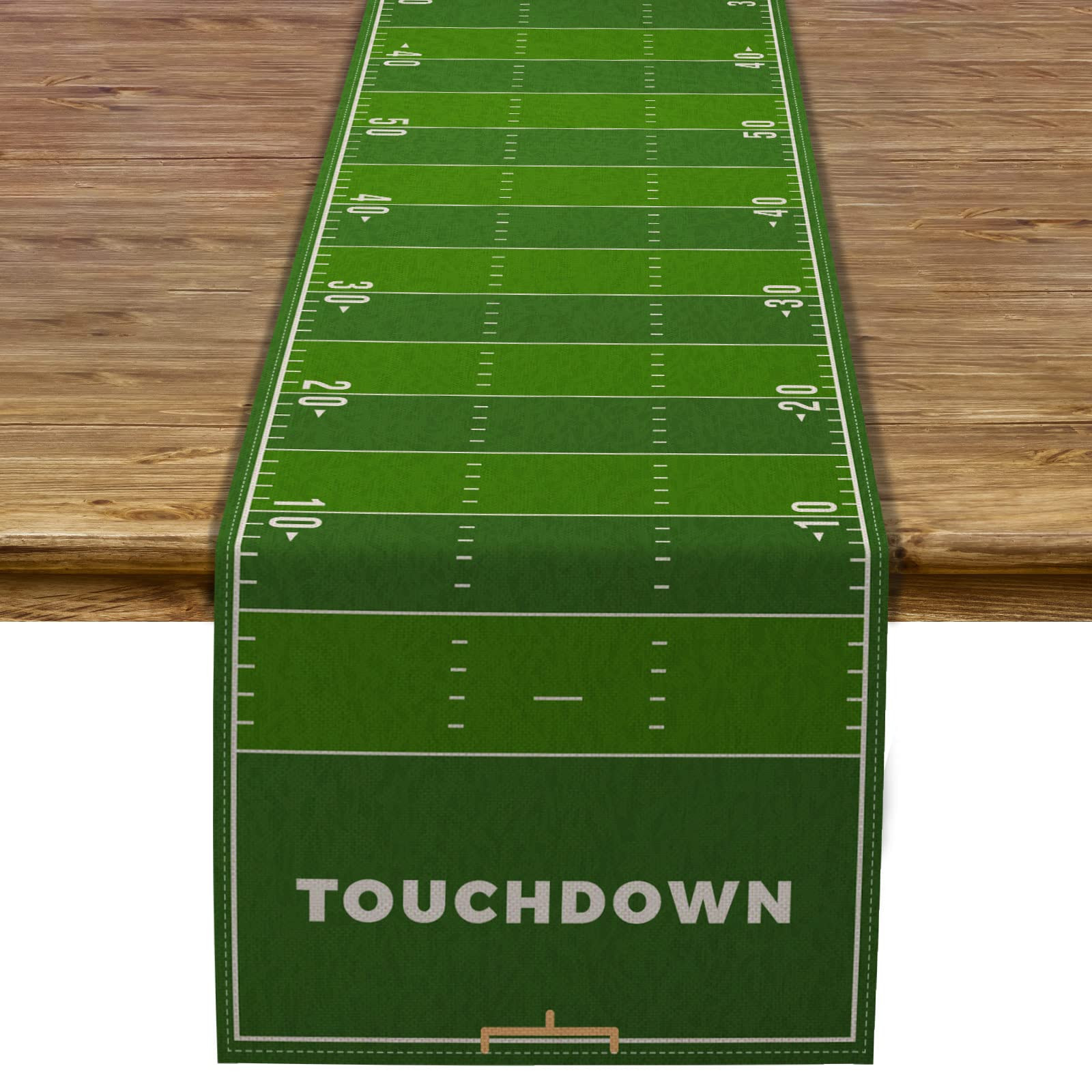 Pudodo Football Field Table Runner Touchdown Game Day Tablecloth Football Theme Birthday Party Ki... | Amazon (US)