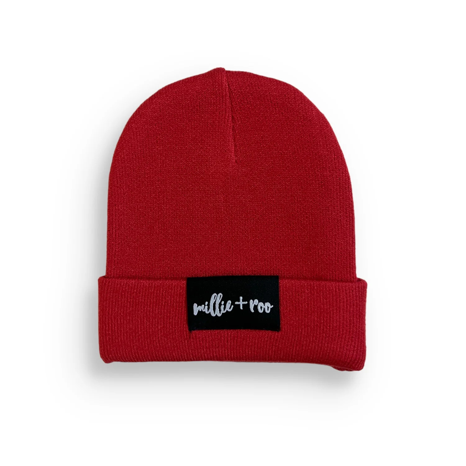 BAMBOO CUFF BEANIE- Red | millie + roo