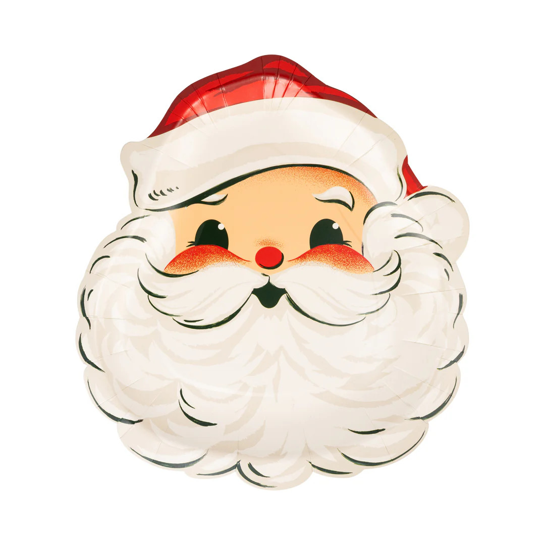 Retro Santa Plate | My Mind's Eye