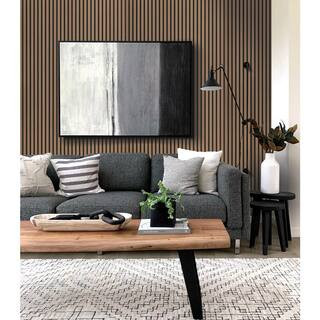 5/16" x 48" x 96" Natural Oak Decorative Slat Wall Panel | The Home Depot