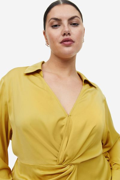 Twist-detail shirt dress | H&M (UK, MY, IN, SG, PH, TW, HK)