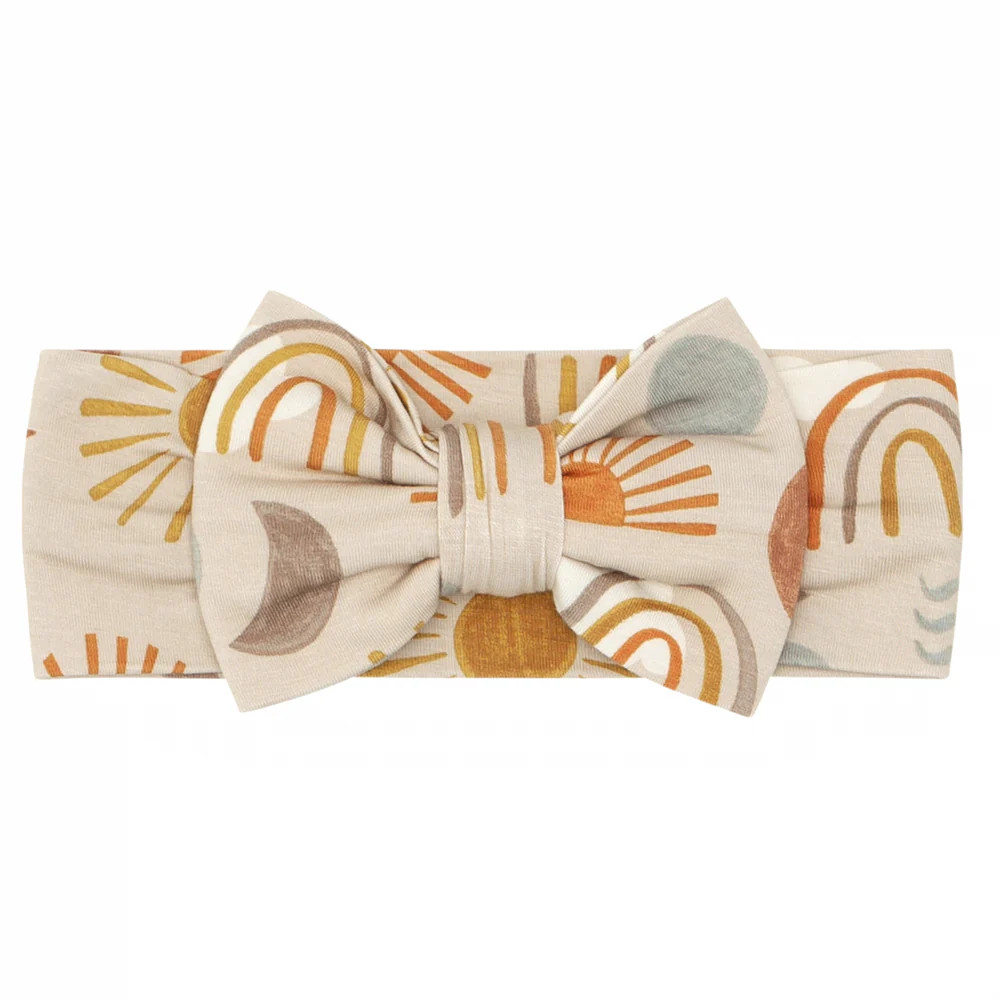 Desert Sunrise Luxe Bow Headband | Little Sleepies