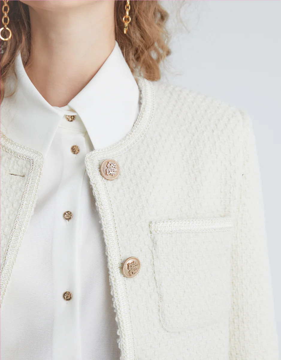 Emilie Tweed Jacket | Urban Revivo