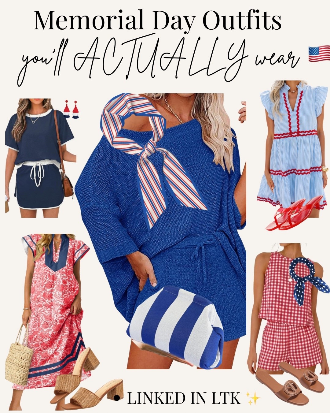 If you’re like me and want outfits that are cute BUT still comfortable… this is for you 🇺🇸  

nothing fussy, just easy pieces you can throw on and feel good in 🙌  

linking all my Memorial Day favorites here 🤍  

follow me here on LTK for more everyday outfits you’ll actually wear

#LTKSaleAlert #LTKmomlife #LTKSeasonal