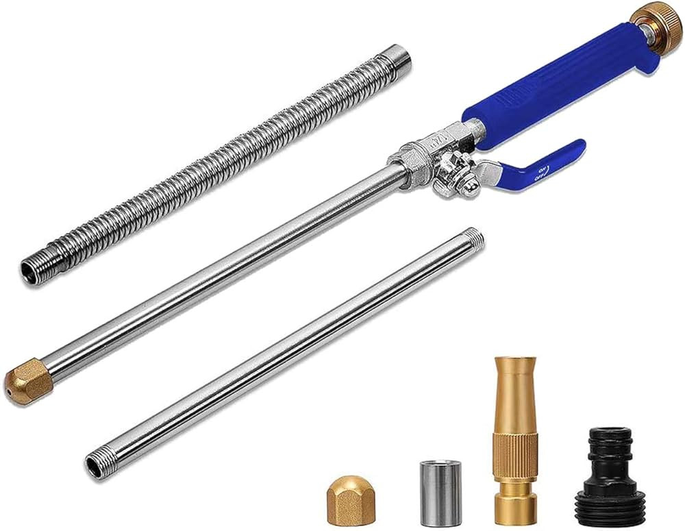 High Pressure Power Washer Wand, Watering Sprayer Cleaning Tool, Hydro Jet Water Hose Nozzle, Wan... | Amazon (US)