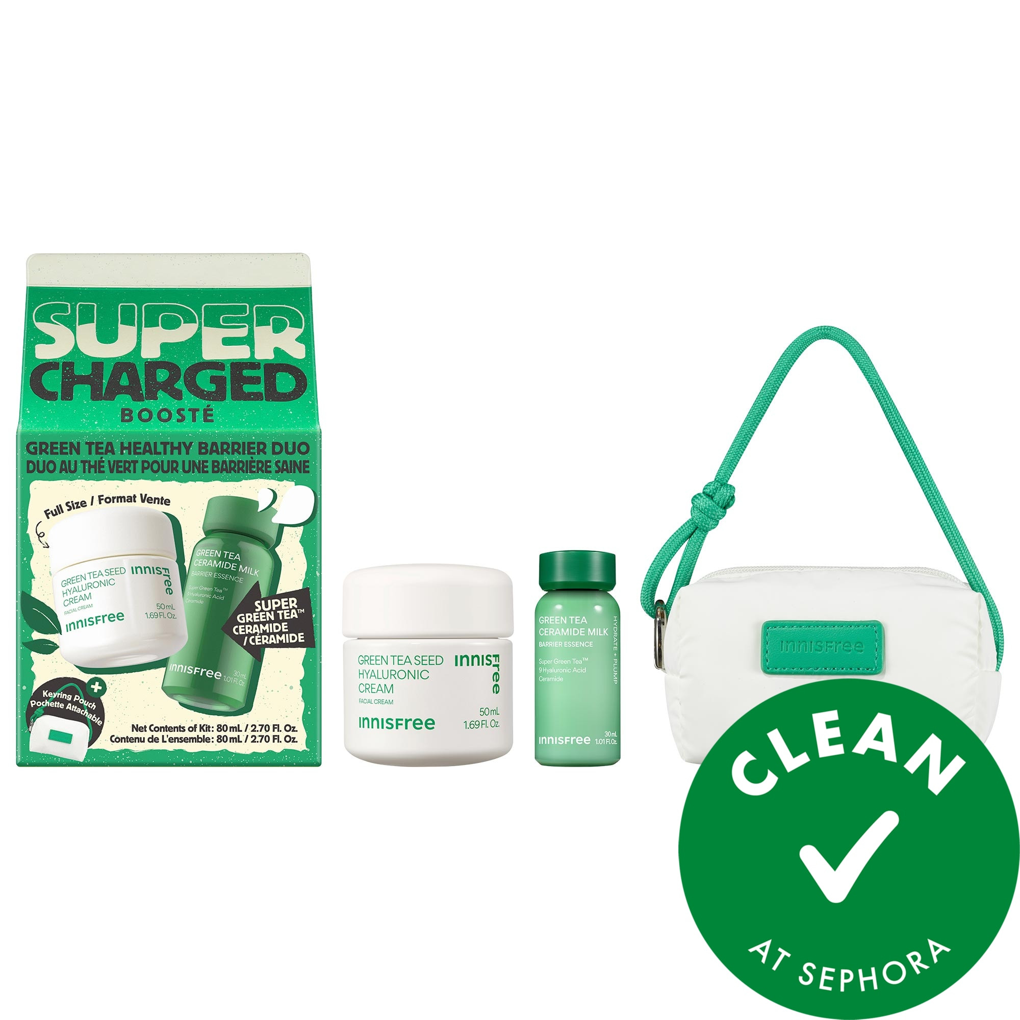 innisfree Green Tea Supercharged Set for Hydration & Skin Barrier Support | Sephora (US)