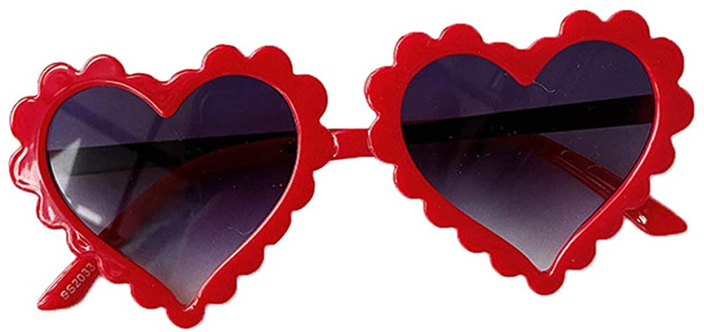 BULINGNA Kids Toddler Baby Girl Boy Heart Shaped Anti-UV Sunglasses, Eyewear Glasses for Party Ph... | Amazon (US)