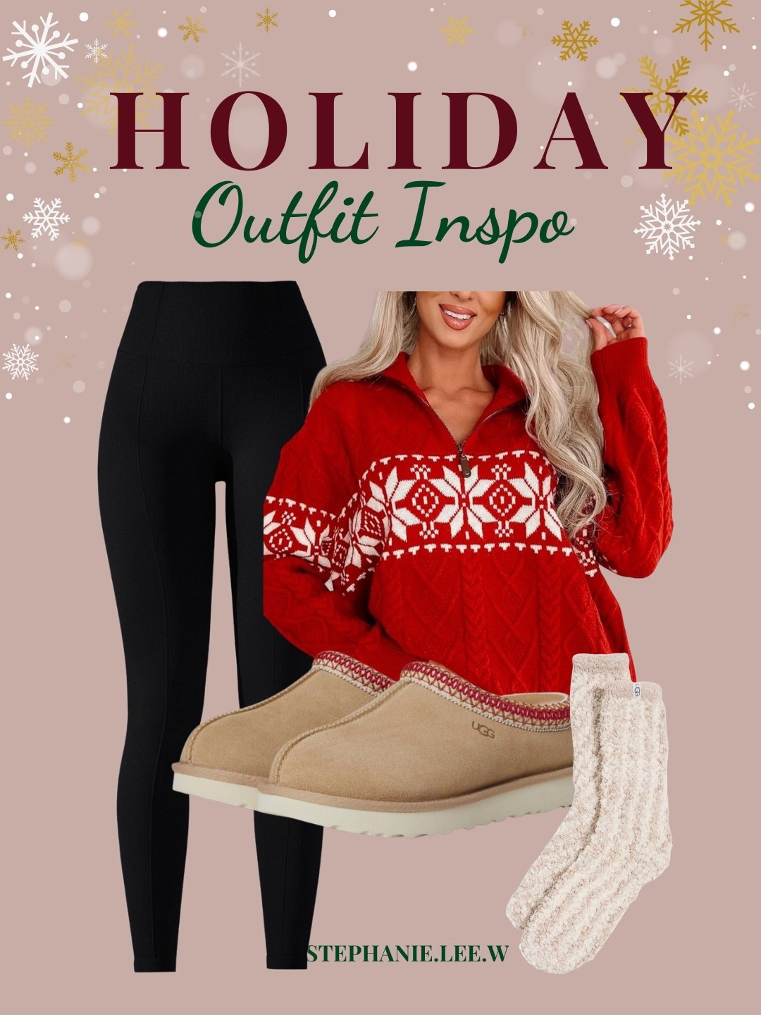 I don’t know about you, but I love a good comfy and cute outfit — especially during the holidays. This Christmas look is cozy, affordable, and perfect for staying in… baking cookies, watching holiday movies, or just having a relaxed night at home.🎄🎁☕️

#ChristmasOutfit #HolidayFashion #FestiveLooks #HolidayStyle
#WinterOutfits #ChicHolidayLook #AffordableFashion

#LTKHoliday #LTKSeasonal #LTKCyberWeek