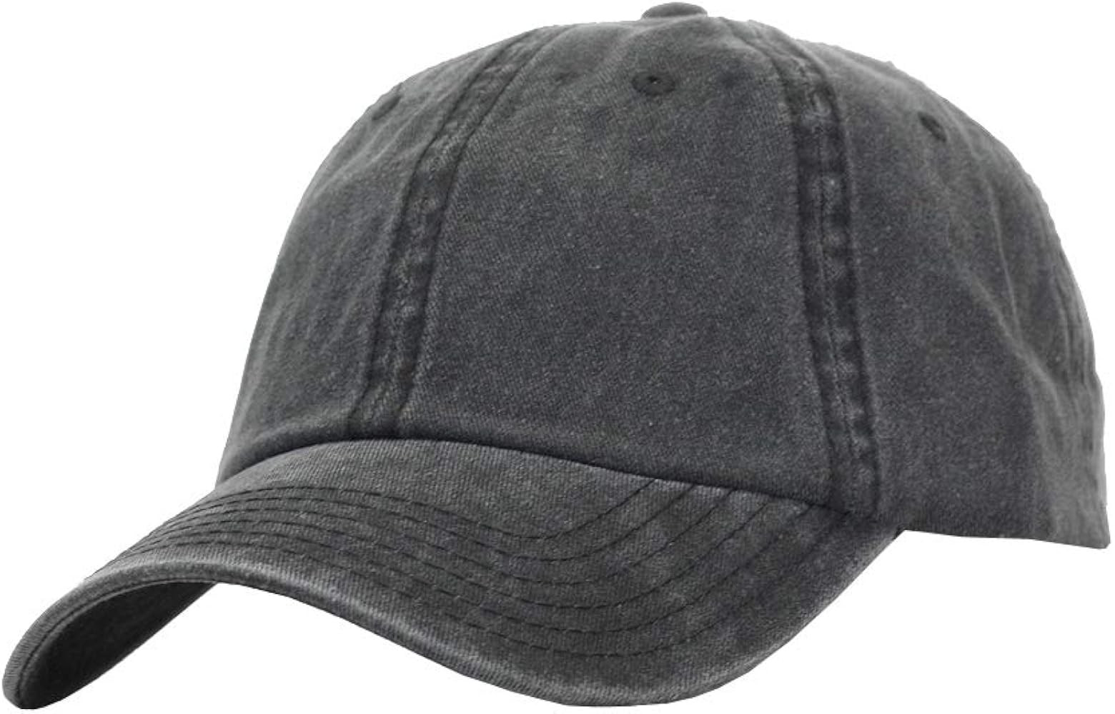 The Vintage Year Plain Washed Cotton Adjustable 6 Panel Dad Hat Baseball Cap | Amazon (US)