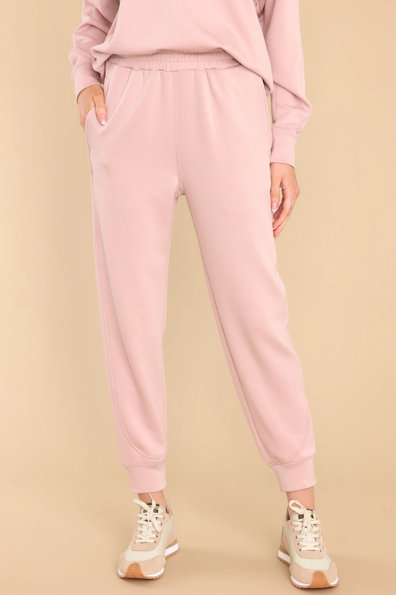 Mono B Rose Joggers | Red Dress 