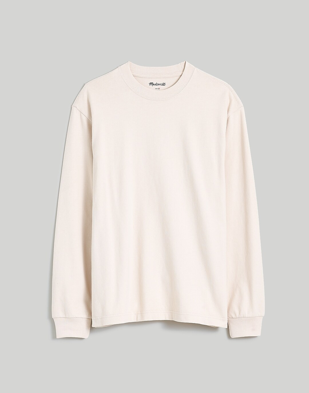 Brushed Long-Sleeve Boxy Tee | Madewell