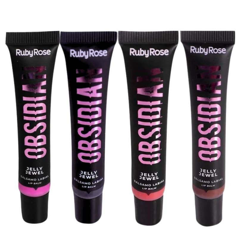 Kit Lip Balm Ruby Rose Obsidian Jelly Jewel Com 4 10ml | Beleza Na Web (BR)