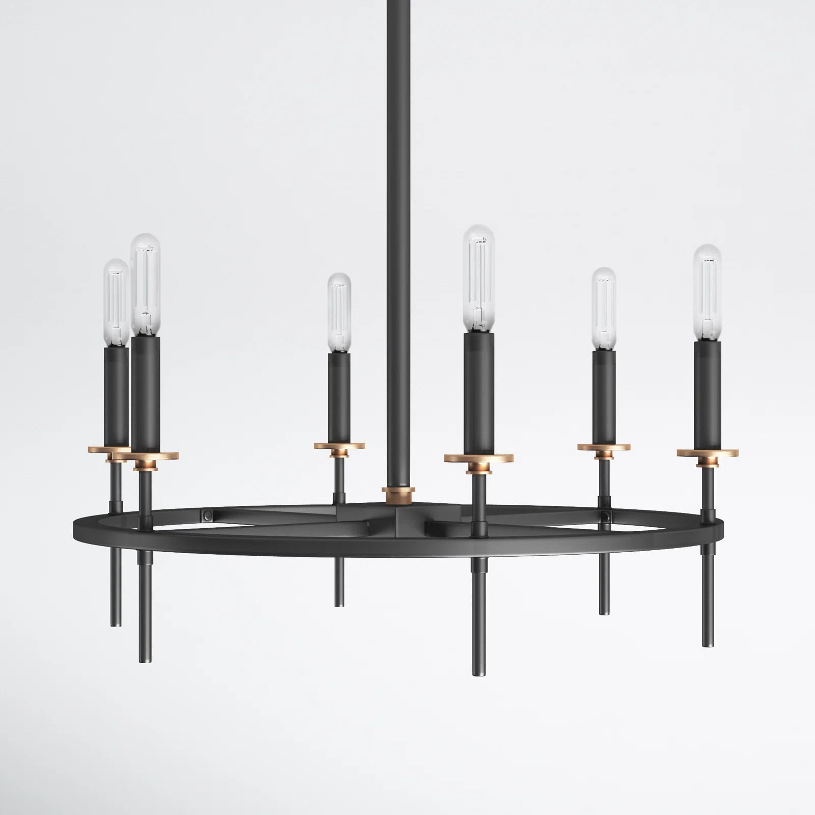 Lennon Dimmable Wagon Wheel Chandelier | Wayfair North America