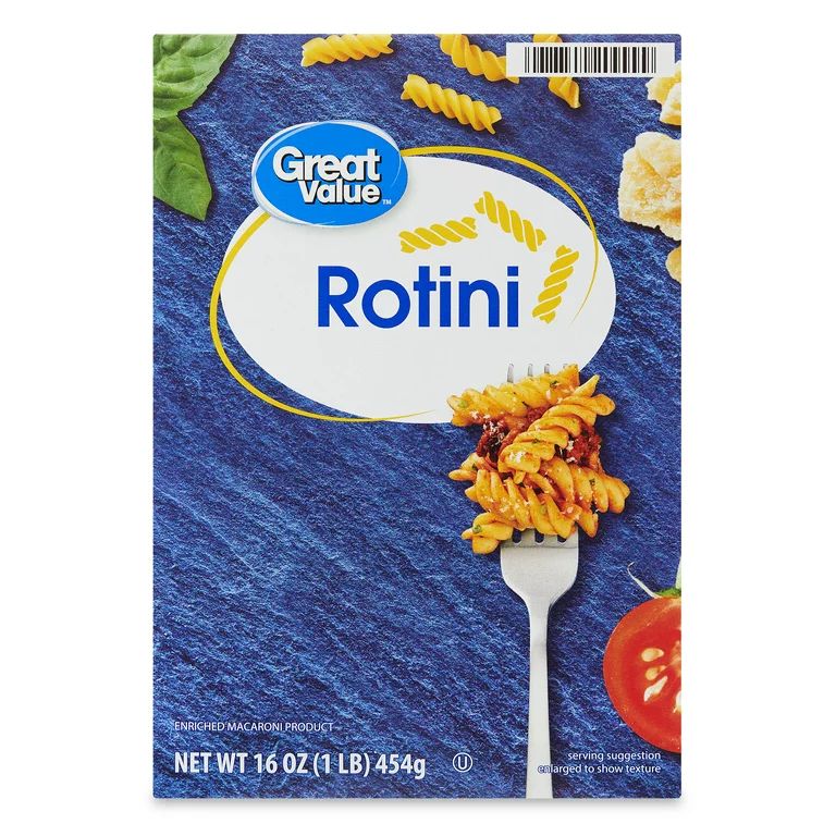 Great Value Rotini, 16 oz Box, (Shelf Stable) | Walmart (US)