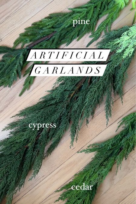 Faux Artificial Garlands - pine garland, cypress garland, cedar garland 

#LTKHoliday #LTKSeasonal
