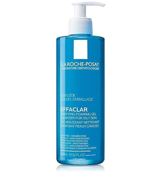 La Roche-Posay Effaclar Purifying Foaming Gel Cleanser for Oily Skin, 13.52 Fl Oz | Amazon (US)