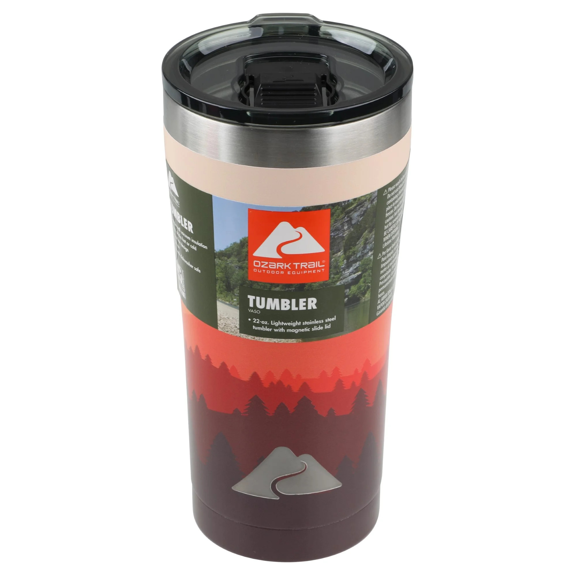 Ozark Trail 22 oz Vacuum Insulated Stainless Steel Tumbler-Mountain Print | Walmart (US)