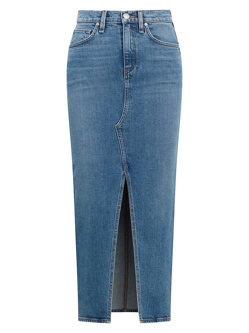 Reconstructed Denim Midi-Skirt | Saks Fifth Avenue