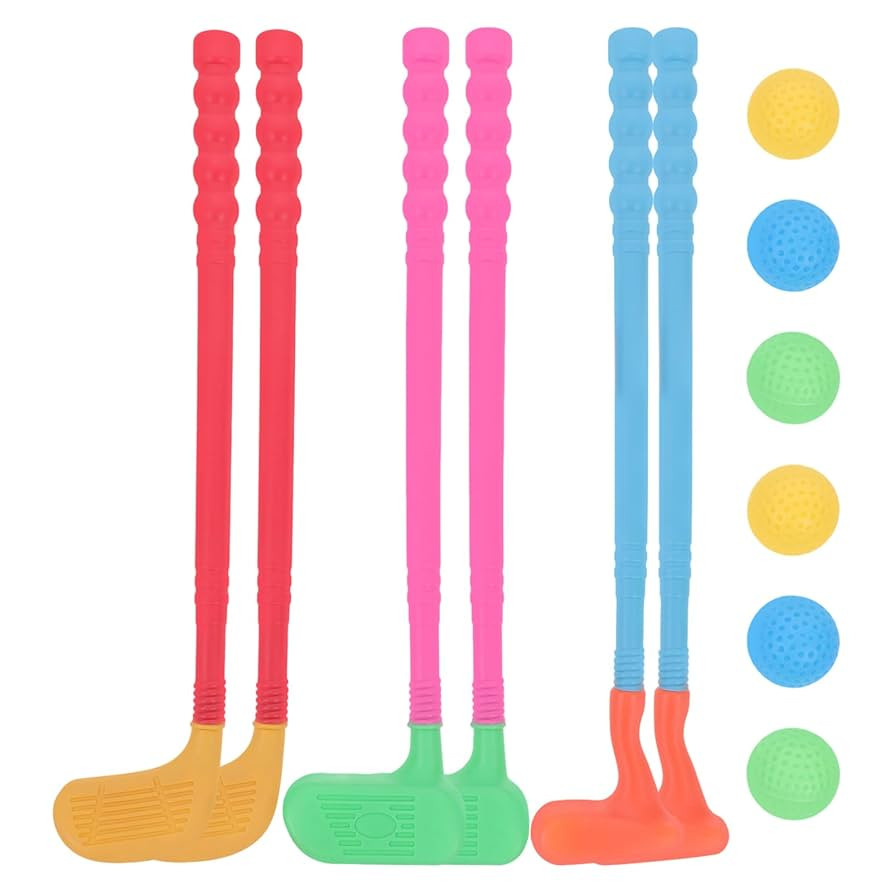 Toyvian Kids Toy Golf Set Multi-Colored Toddler Golf Clubs Plastic Golfs Plaything Set Interactiv... | Amazon (US)