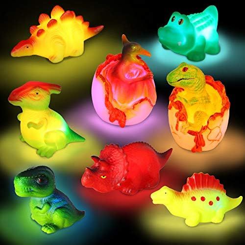 yoliyogo Dinosaur Toy Bath Floating Toy with Auto Flashing Early Learning Toy Dinosaur Theme Mode... | Amazon (US)