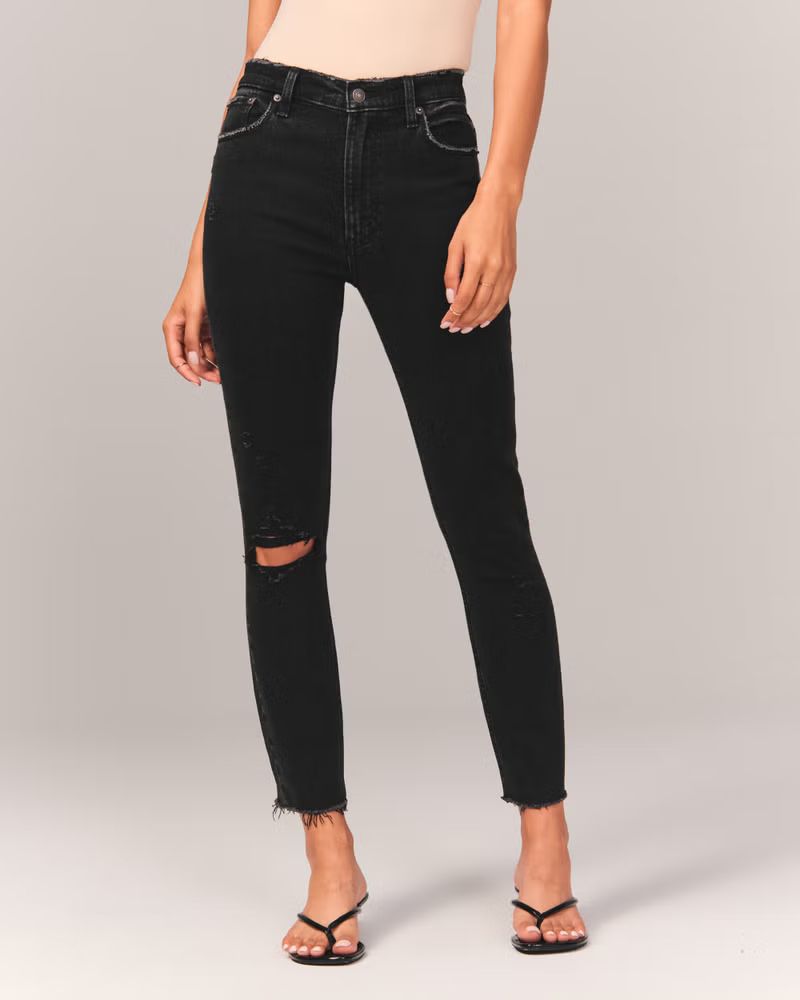 Women's High Rise Skinny Jeans | Women's Bottoms | Abercrombie.com | Abercrombie & Fitch (US)