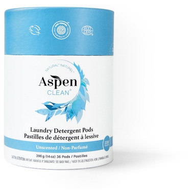 AspenClean Zero Plastic Laundry Detergent Pods Unscented | Well.ca