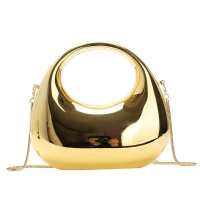 Acrylic Handbags for Women Cute Acrylic Clutch Small Unique Purse Trendy Metal Evening Bag for Party Cocktail Gold | Target