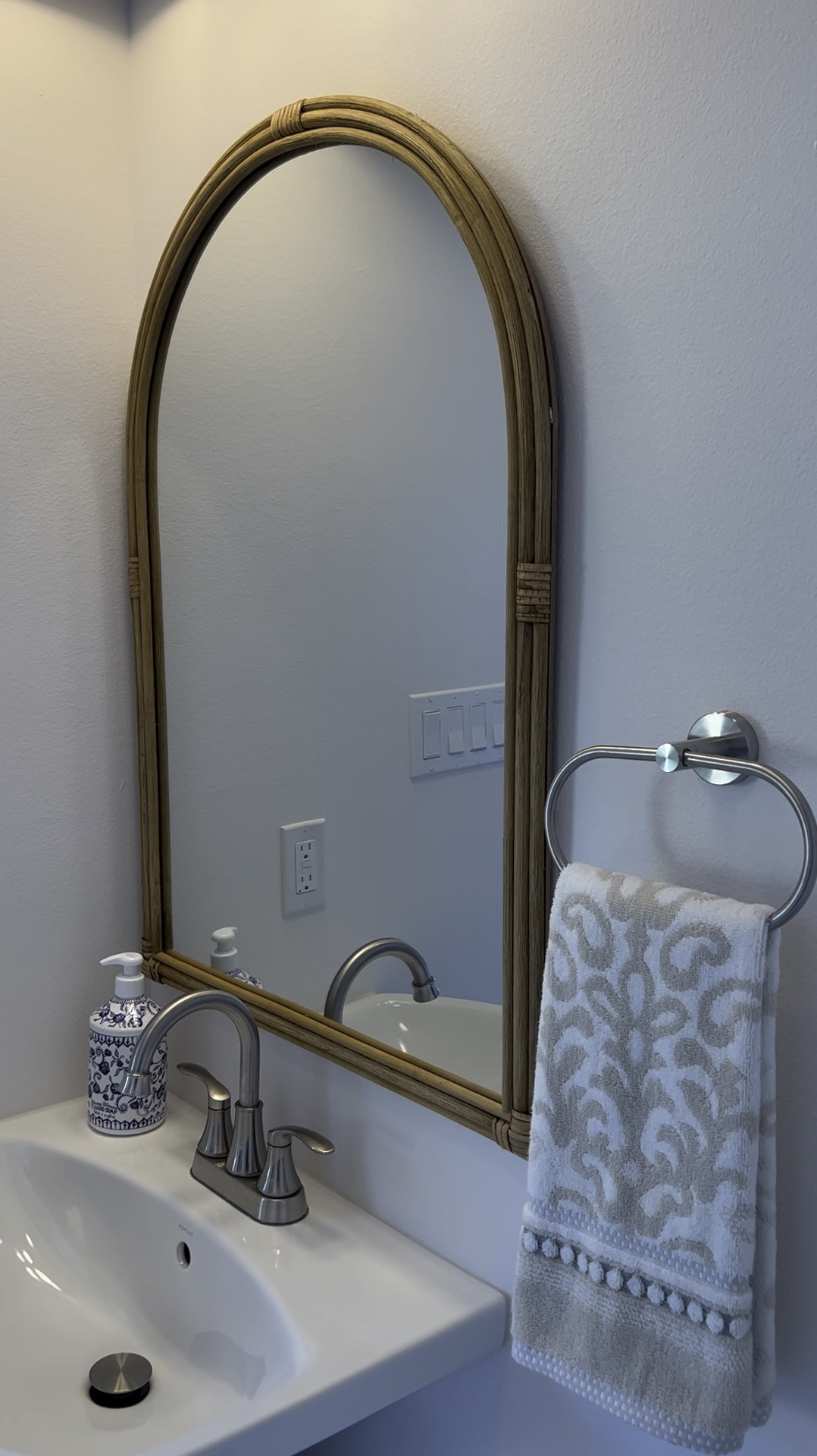 Pool Bathroom accessories 
Decor
Pool house
Full bath
Amazon finds
Brushed nickel sink faucet
Hand towel holder
Arched mirror
Target finds 
Threshold studio McGee 
Natural 
Bathroom light fixture
Outdoor bathroom
Patio
French coastal
Style
#LTKFind #LTKunder50

#LTKhome

#LTKSwim #LTKFindsUnder50 #LTKHome