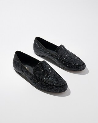 Suede Trim Rhinestone Loafers | Chico's