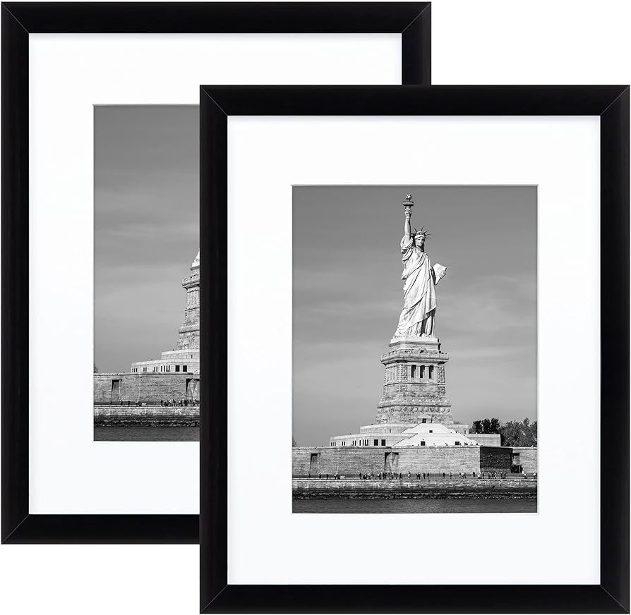 ENJOYBASICS 8x10 Picture Frame, Display Poster 5x7 with Mat or 8x10 Without Mat, Wall Gallery Pho... | Amazon (US)