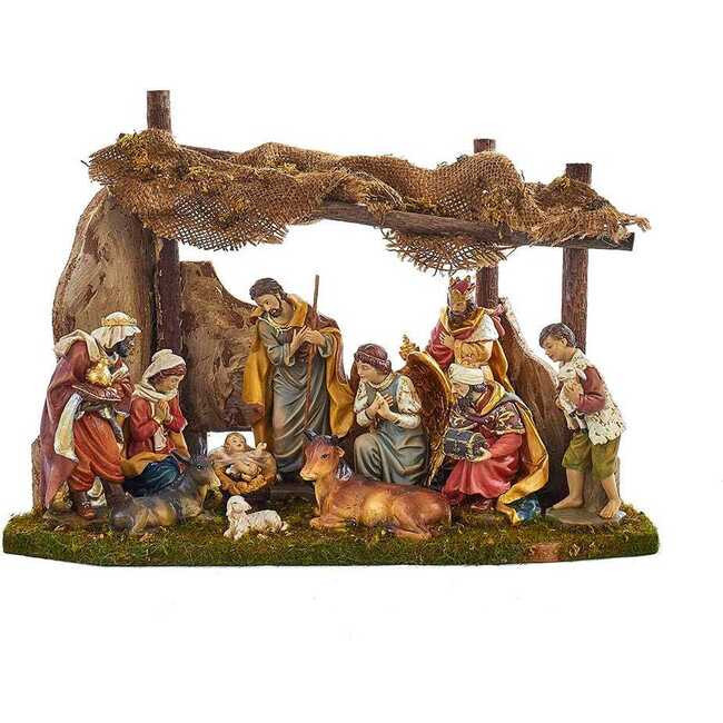 Kurt Adler | Nativity Set w/ 11 Figures and Stable | Maisonette | Maisonette