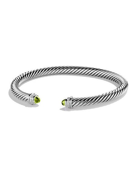 Cable Classics Bracelet with Diamonds | Neiman Marcus