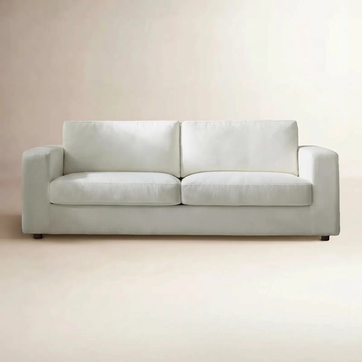 Adley 92" Modern Fully Assembled Square Arm Slipcovered Sofa with Down Blend Fill | Wayfair North America