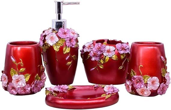 LUANT Marquee Bath Ensemble, 5 Piece Bathroom Accessories Set, Marquee Collection Bath Set Featur... | Amazon (US)