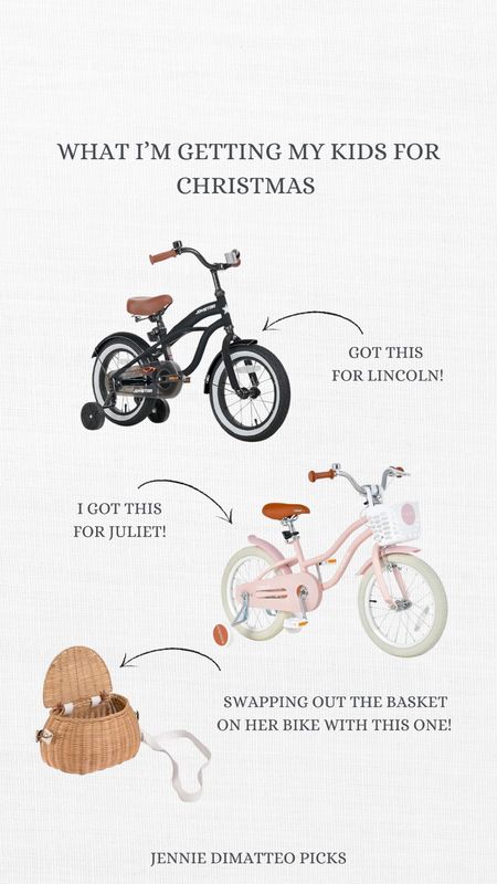 Gift ideas, gift guide, outdoor, bike, training wheels, basket 

#LTKfindsunder100 #LTKSeasonal #LTKkids