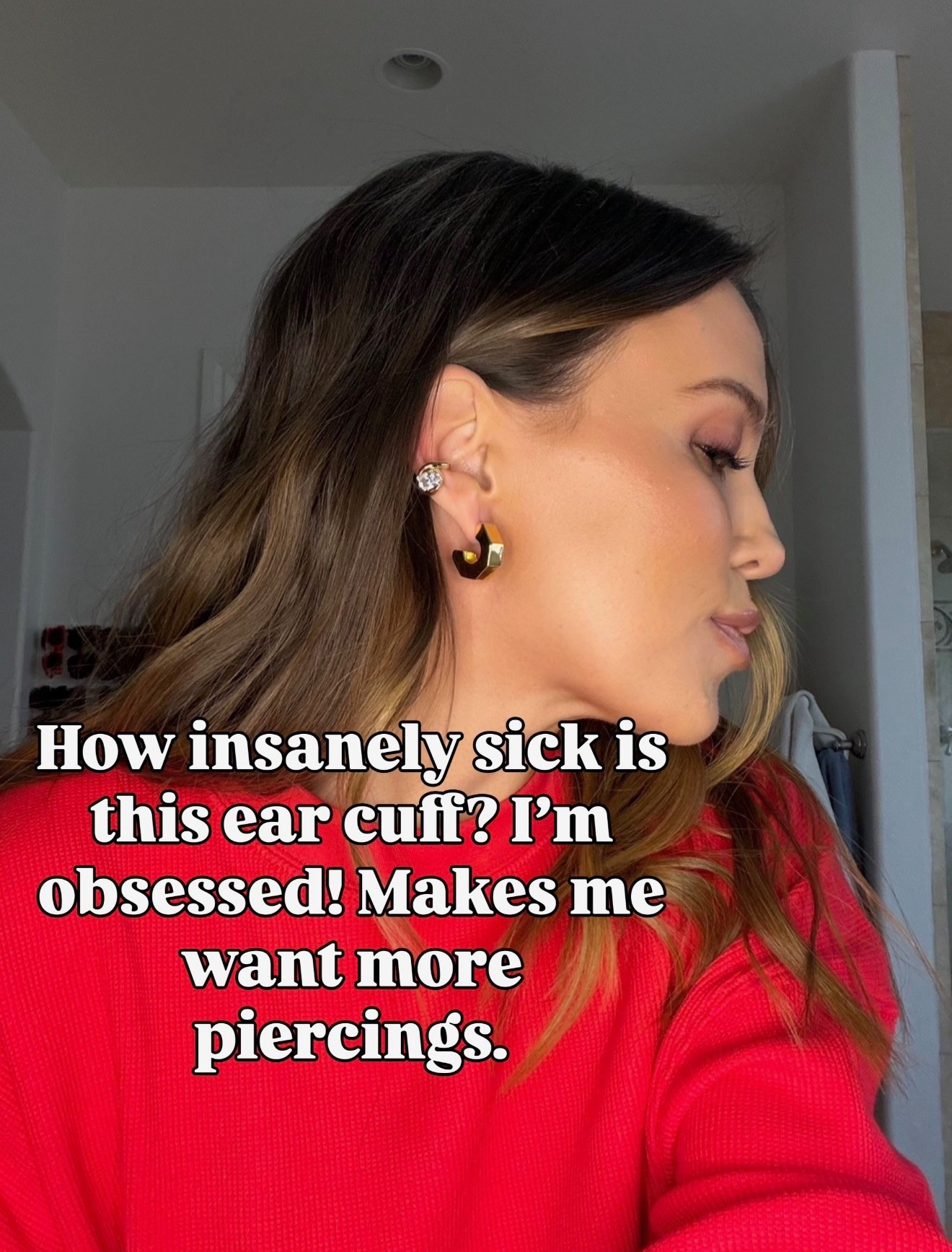 obsessed with this earring cuff!