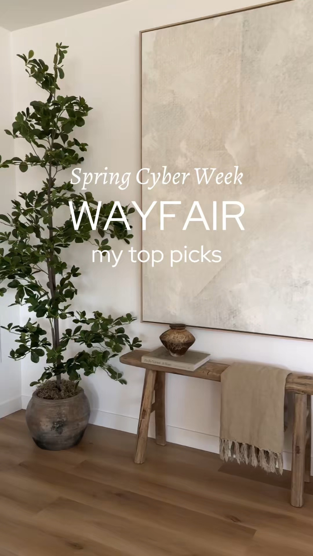 A little roundup of my current Wayfair favorites because honestly… so much of my home is from here.

I always wait for sales like this to refresh my space, and right now you can shop Wayfair Spring Cyber Week with up to 80% off and free shipping sitewide.

These are all pieces I genuinely love and use daily.

#ad @Shop.LTK #liketkit 
@Wayfair #wayfair #wayfairpartner 

 #LTKHome #LTKSaleAlert