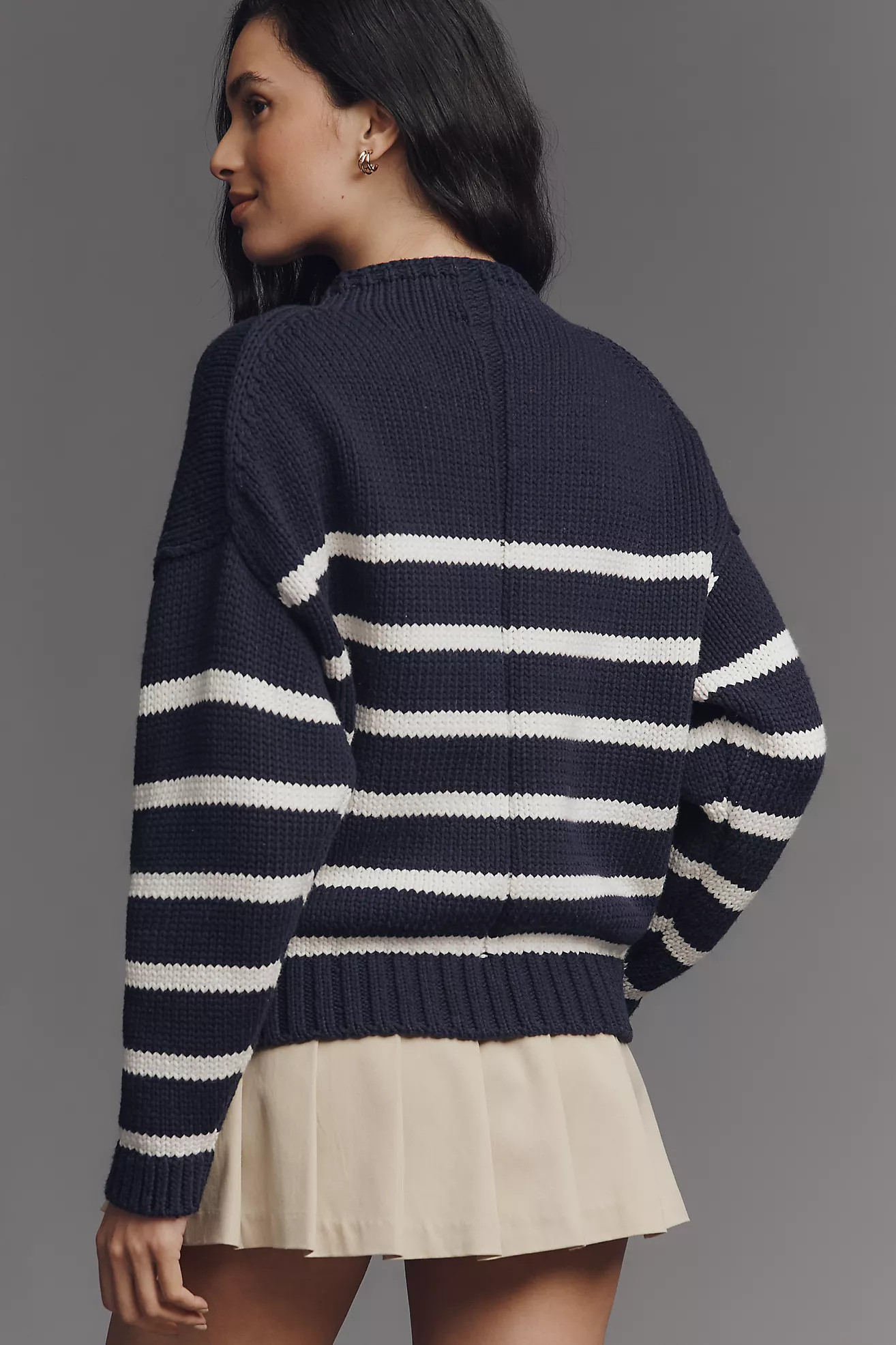 Embroidered Turtleneck Sweater | Anthropologie (US)