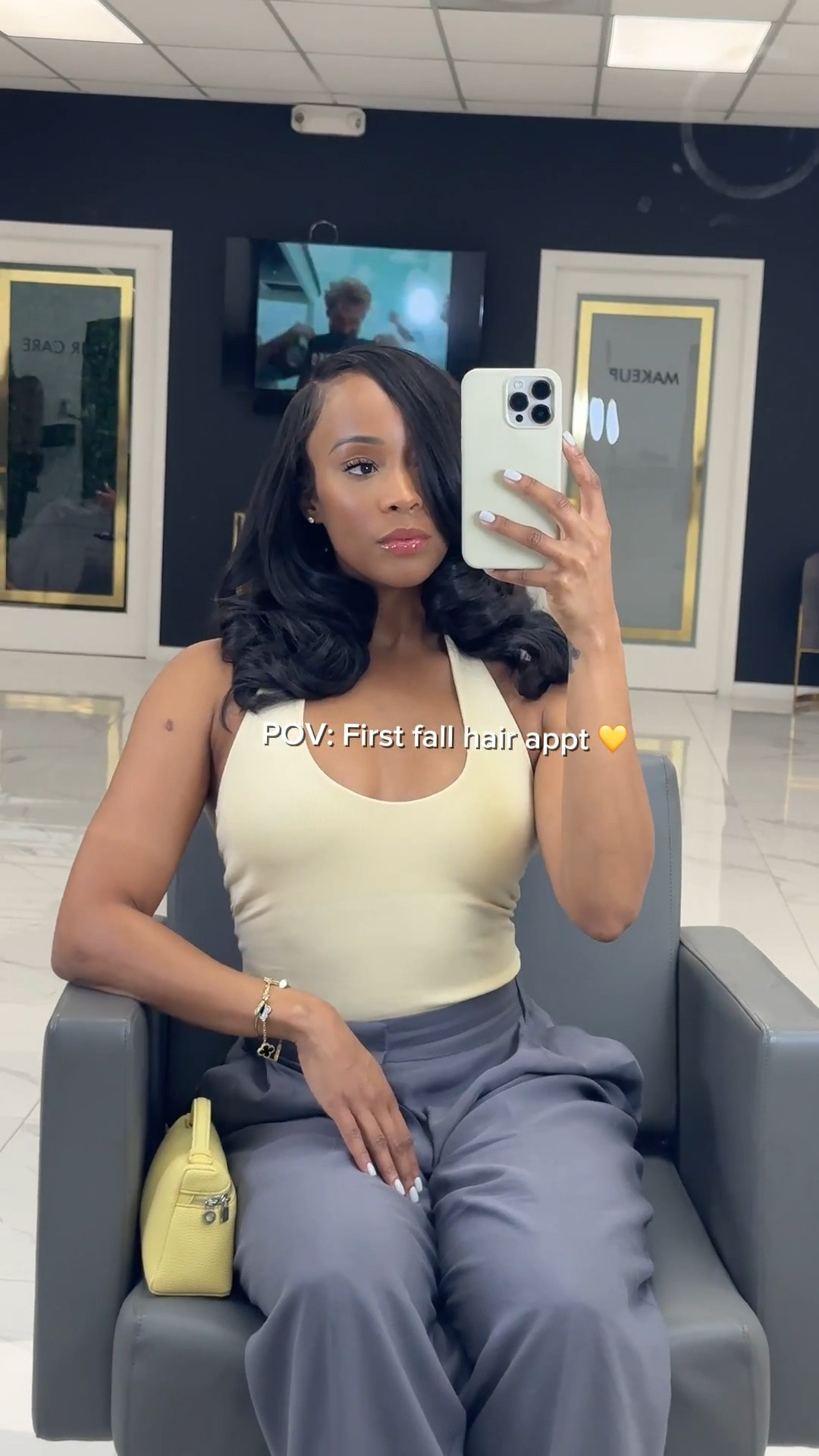 POV: First fall hair appt 💛 

 