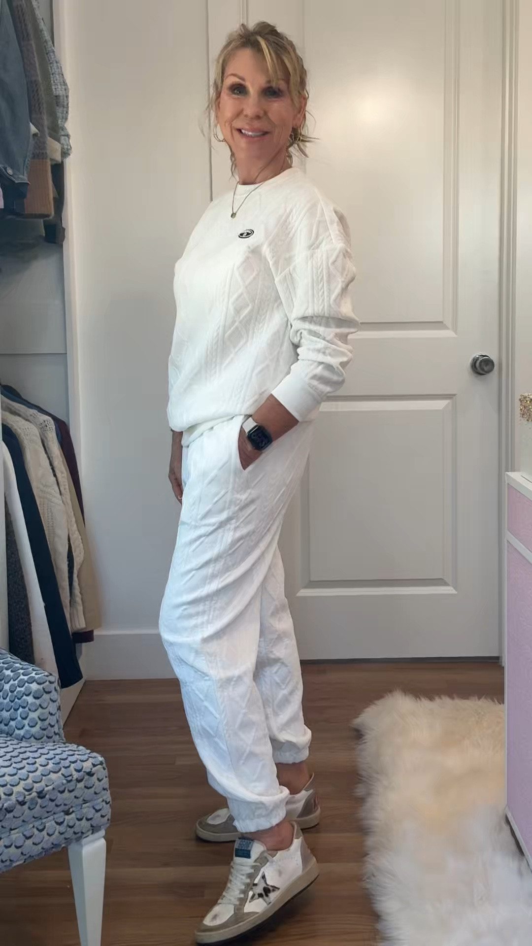 Black Friday sale! 32% OFF! 
Love how unique this sweatsuit is! The cable knit pattern gives the illusion that it is a knit but it’s a regular sweat suit fabric. 

#LTKActive #LTKOver40 #LTKCyberWeek