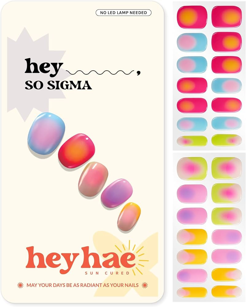 Heyhae Semi Cured Gel Nail Strips - Hey, So Sigma | Amazon (US)