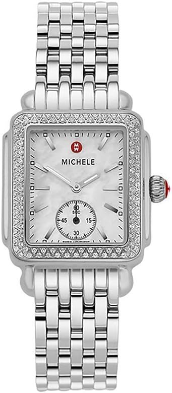 Michele Deco Mid Diamond Mother of Pearl Dial Women's Watch MWW06V000001 | Amazon (US)