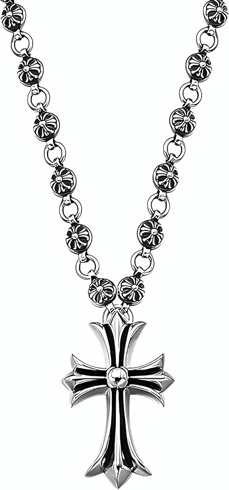 Exquisite 925 Silver Cross Pendant Necklace - Timeless Elegance for Her or Him | Chrome Finish | ... | Amazon (US)