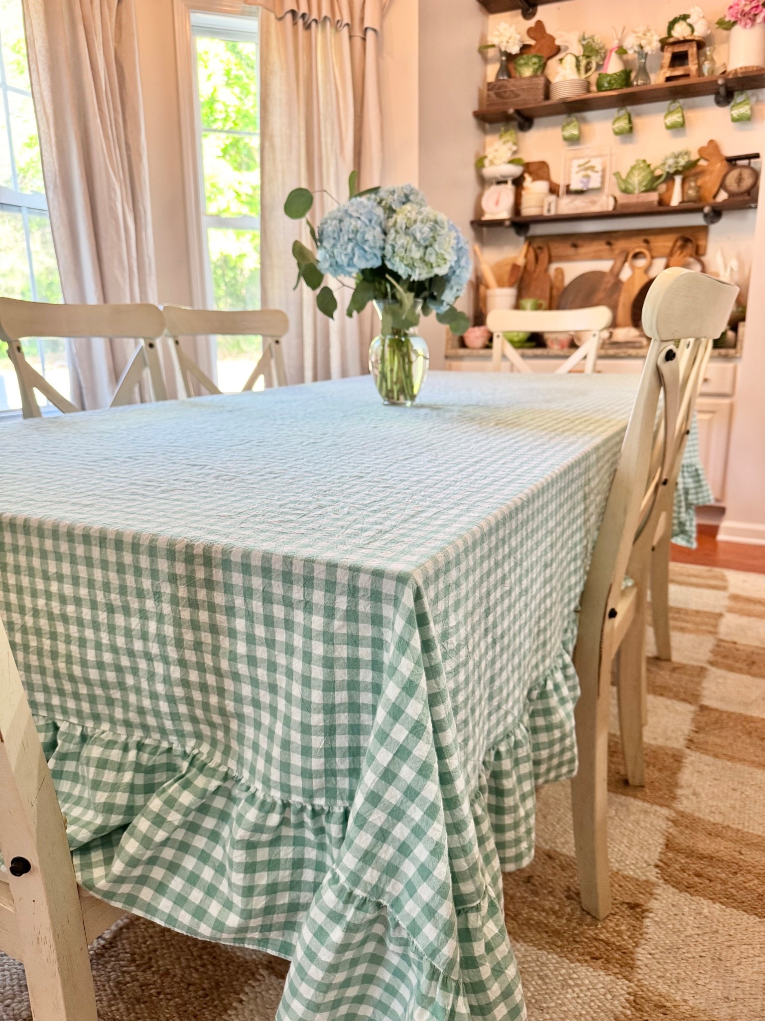 This tablecloth is fabulous!! I’m already ordering in other colors too! Great quality and price point! You’re gonna want to snag one or two or five! lol I linked the larger size (I have a big table) but other sizes available too! 

#LTKMothersDay #LTKSeasonal #LTKHome