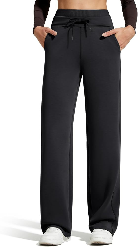 G4Free Smoofit Modal Soft Women's Wide Leg Sweatpants with Pockets Drawstring Double Layer Waist ... | Amazon (US)